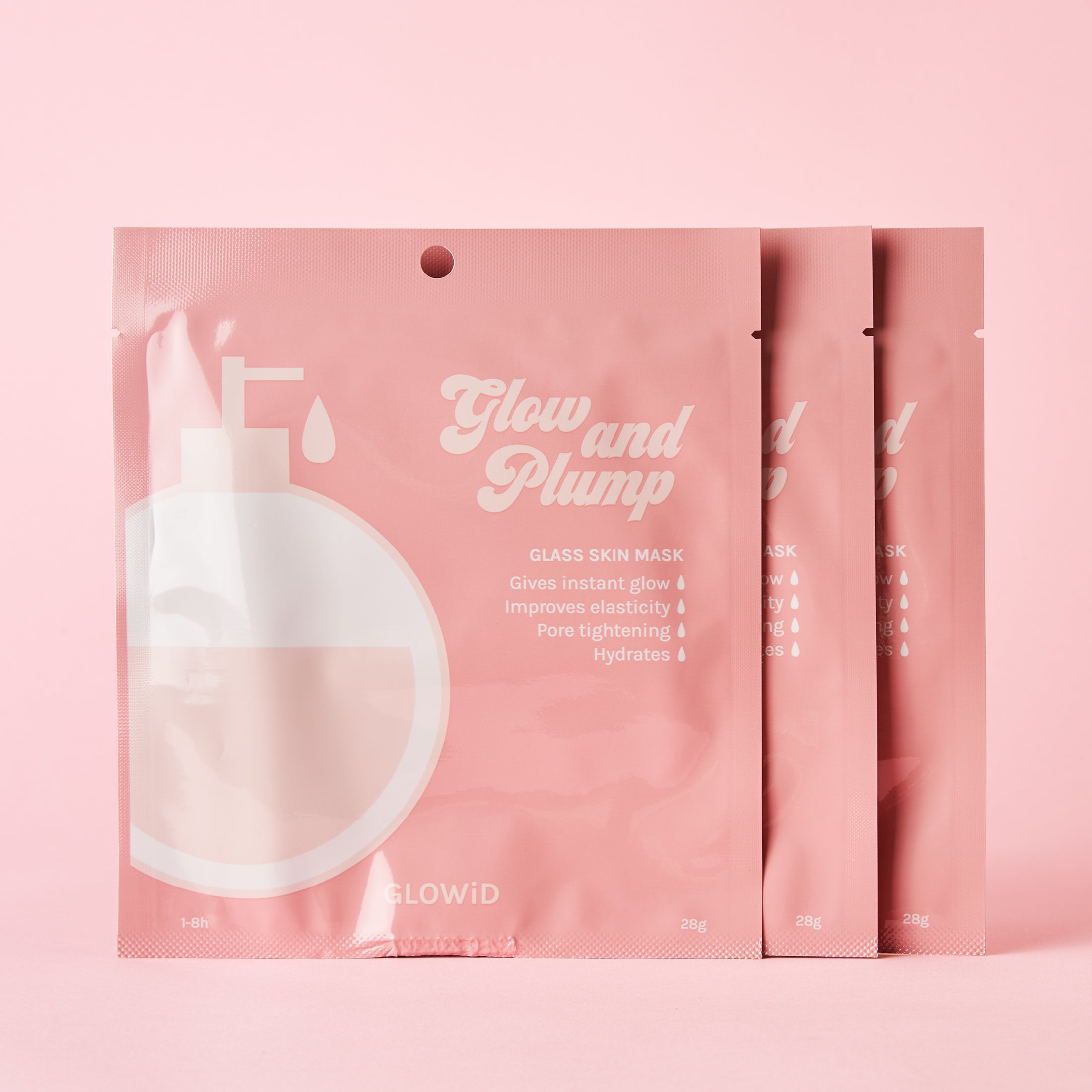 Glow and Plump Glass Skin Hydrogel Mask 3-Pack