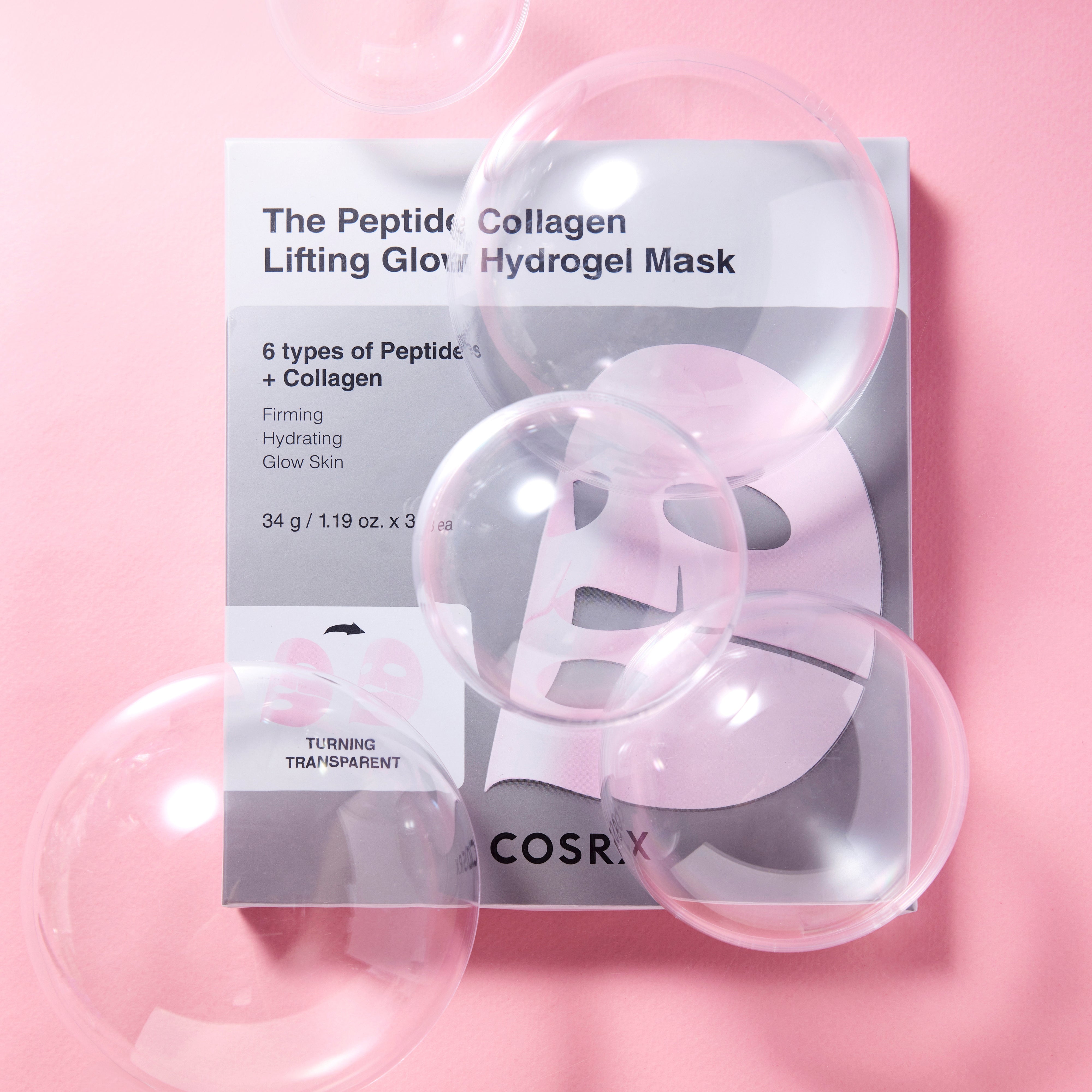 The Peptide Collagen Lifting Glow Hydrogel Mask x3