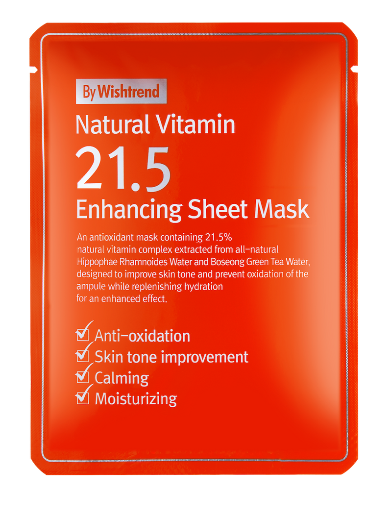 Enhancing sheet mask vitamin c e