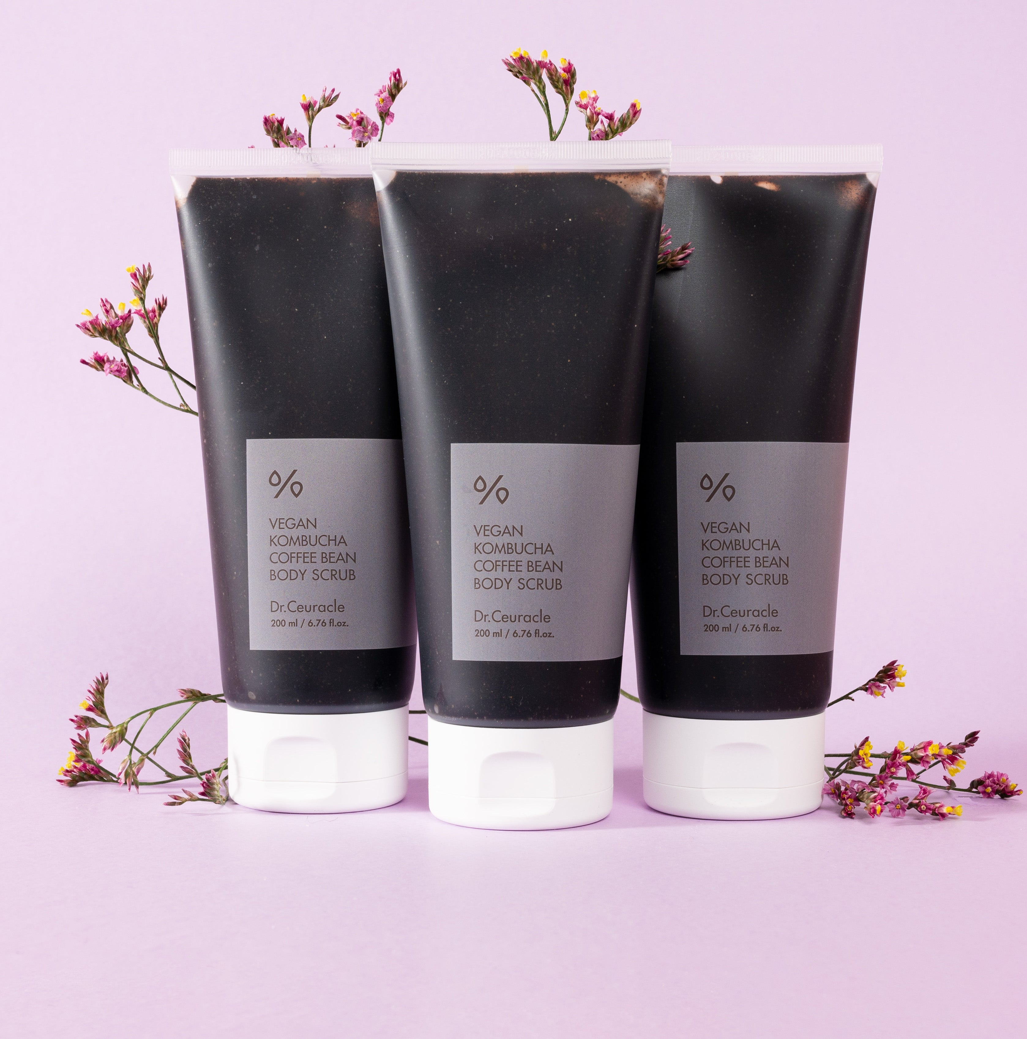 Vegan Kombucha Coffee Bean Body Scrub GLOWiD